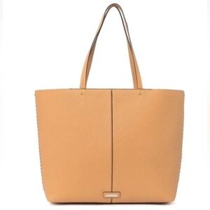NWT Rebecca Minkoff Panama Leather Tote Bag With Pouch Honey